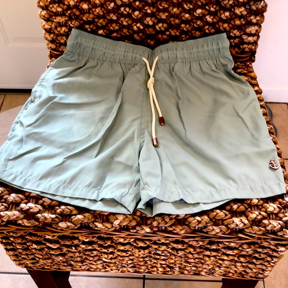 RetroMarine NYC Olive Swim Trunks
